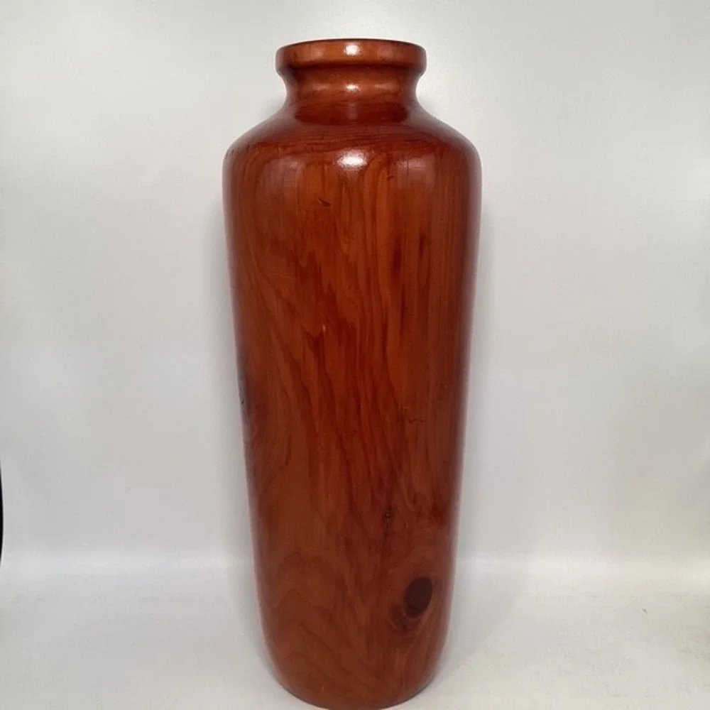 Solid Wood Handmade Vase 14